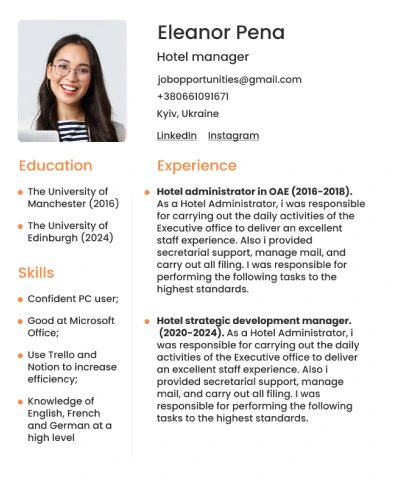 Creating a well-stuctured CV
